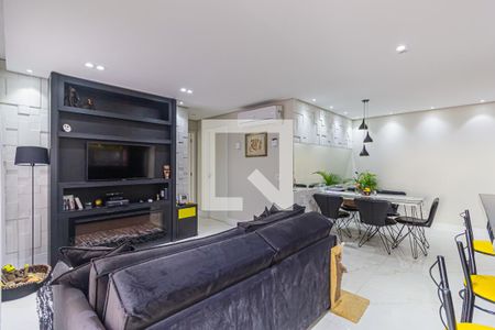 Sala de apartamento à venda com 2 quartos, 90m² em Campestre, Santo André