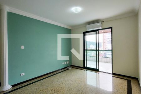 Sala de apartamento para alugar com 4 quartos, 136m² em Canto do Forte, Praia Grande