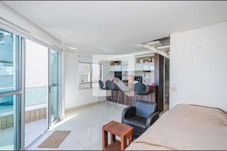 Sala de apartamento à venda com 1 quarto, 66m² em Vale do Sereno, Nova Lima