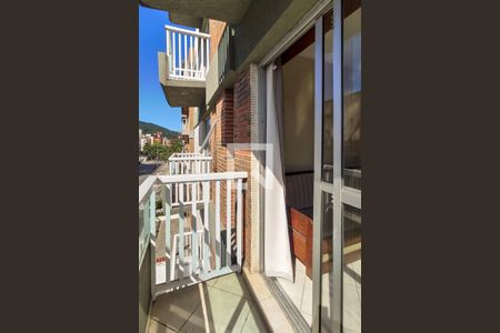 Varanda da Sala de apartamento para alugar com 1 quarto, 55m² em Parque Enseada, Guarujá