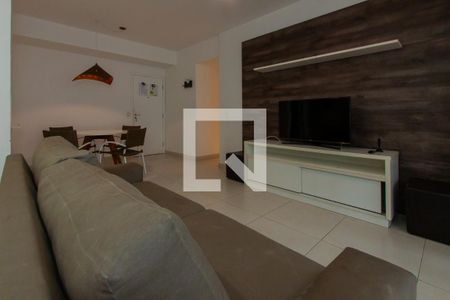 Sala de apartamento para alugar com 3 quartos, 118m² em Vila Alzira, Guarujá