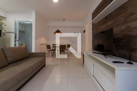 Sala de apartamento para alugar com 3 quartos, 118m² em Vila Alzira, Guarujá