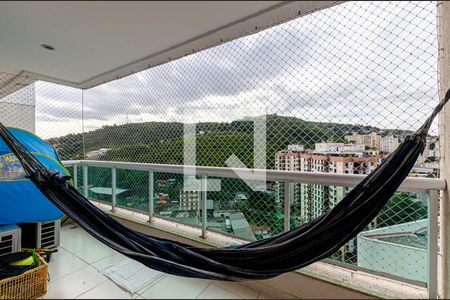 Varanda da Sala  de apartamento para alugar com 3 quartos, 120m² em Santa Rosa, Niterói