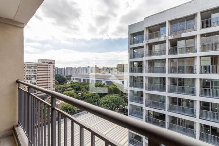 Varanda de kitnet/studio à venda com 1 quarto, 25m² em Indianópolis, São Paulo