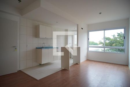 Sala/Cozinha de apartamento à venda com 2 quartos, 57m² em Bom Jesus, Porto Alegre