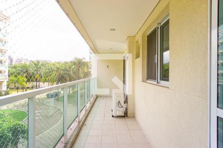 Varanda da Sala de apartamento para alugar com 2 quartos, 105m² em Barra da Tijuca, Rio de Janeiro