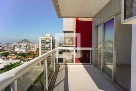 Varanda da Sala de apartamento à venda com 4 quartos, 213m² em Recreio dos Bandeirantes, Rio de Janeiro