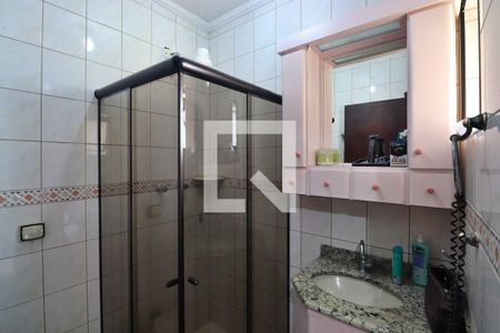 Banheiro da Suíte de apartamento à venda com 3 quartos, 88m² em Vila Curuçá, Santo André