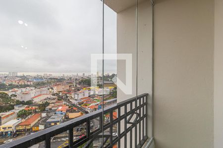 Varanda da Sala de apartamento à venda com 2 quartos, 56m² em Vila Príncipe de Gales, Santo André