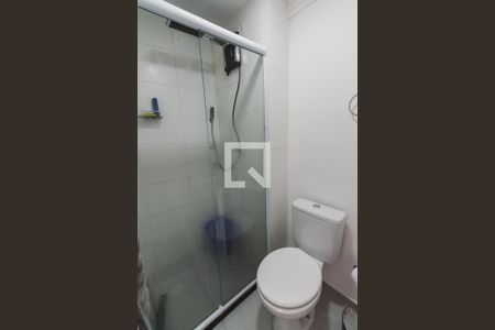 Banheiro da Suíte de apartamento para alugar com 1 quarto, 27m² em Barra Funda, São Paulo