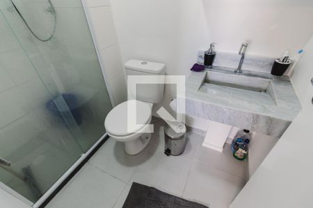 Banheiro da Suíte de apartamento para alugar com 1 quarto, 27m² em Barra Funda, São Paulo