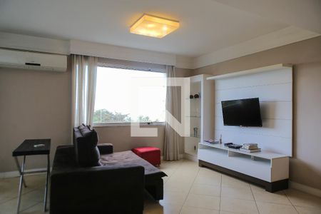 Sala de apartamento para alugar com 3 quartos, 125m² em Boqueirão, Santos