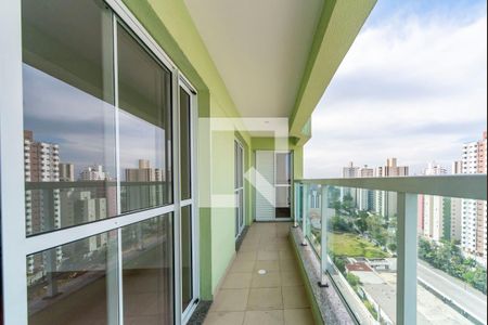 Varanda da Sala e quartos de apartamento para alugar com 3 quartos, 107m² em Vila Guiomar, Santo André