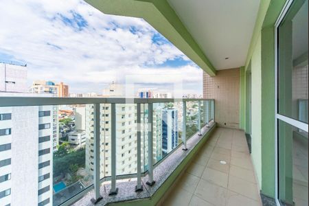 Varanda da Sala e quartos de apartamento para alugar com 3 quartos, 107m² em Vila Guiomar, Santo André