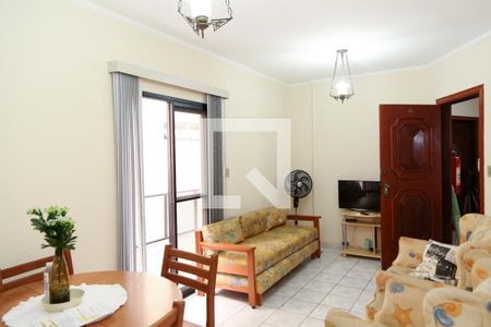 Sala de apartamento para alugar com 1 quarto, 50m² em Aviação, Praia Grande