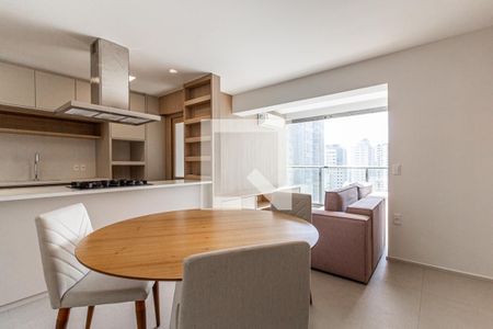 Sala de apartamento para alugar com 1 quarto, 73m² em Indianópolis, São Paulo