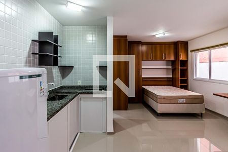 Cozinha de kitnet/studio para alugar com 1 quarto, 29m² em Vila Buarque, São Paulo