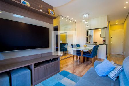 Sala de apartamento à venda com 2 quartos, 54m² em Vila Humaita, Santo André
