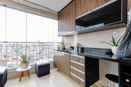 Varanda Gourmet de apartamento à venda com 3 quartos, 70m² em Vila Paiva, São Paulo