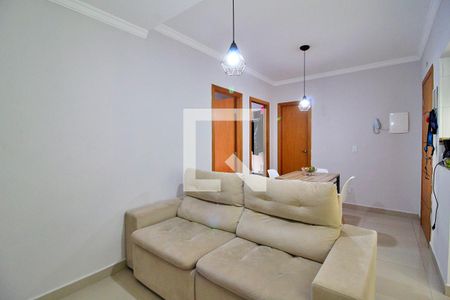 Sala de apartamento à venda com 2 quartos, 55m² em Vila Bela Vista, Santo André