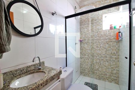 Banheiro da Suíte de apartamento à venda com 2 quartos, 55m² em Vila Bela Vista, Santo André