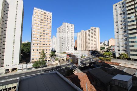 Vista da Sacada da Sala e do Quarto de apartamento para alugar com 1 quarto, 70m² em Cambuí, Campinas