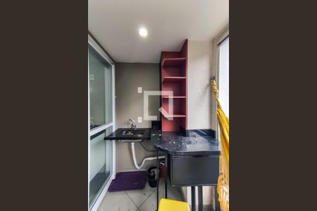 Varanda - Detalhes de kitnet/studio para alugar com 1 quarto, 38m² em Vila Andrade, São Paulo