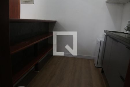 Cozinha de apartamento para alugar com 1 quarto, 35m² em Centro, São Vicente