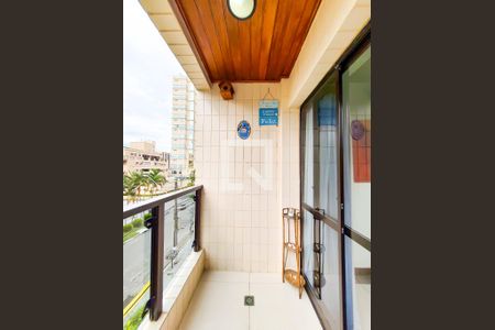 Varanda da Sala de apartamento para alugar com 3 quartos, 120m² em Balneário Cidade Atlântica, Guarujá