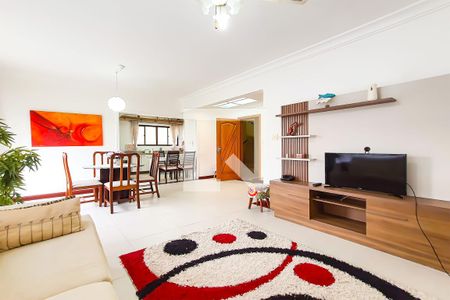 Sala de apartamento para alugar com 3 quartos, 120m² em Balneário Cidade Atlântica, Guarujá