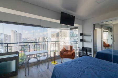 Studio de kitnet/studio para alugar com 1 quarto, 25m² em Indianópolis, São Paulo