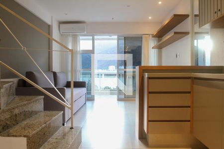Sala de apartamento à venda com 1 quarto, 53m² em Lagoa, Rio de Janeiro