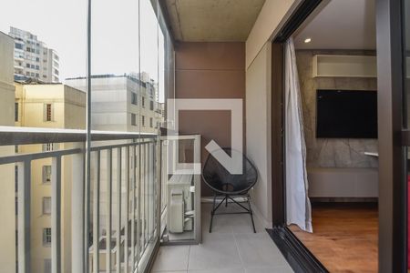 Varanda de kitnet/studio para alugar com 1 quarto, 31m² em República, São Paulo