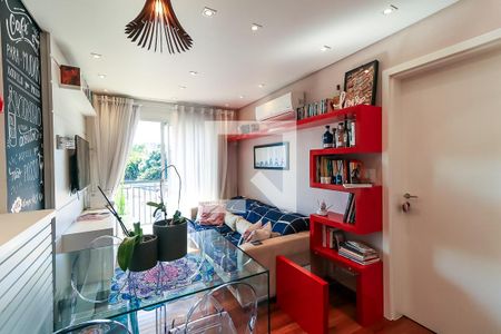 Sala de apartamento à venda com 1 quarto, 83m² em Jardim Leonor, São Paulo