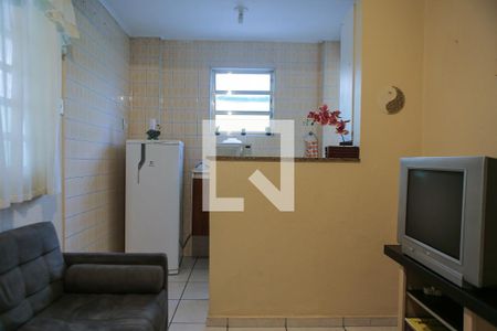 Sala de apartamento para alugar com 1 quarto, 57m² em Pompéia, Santos