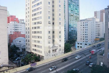 Vista  de kitnet/studio para alugar com 1 quarto, 26m² em Bela Vista, São Paulo