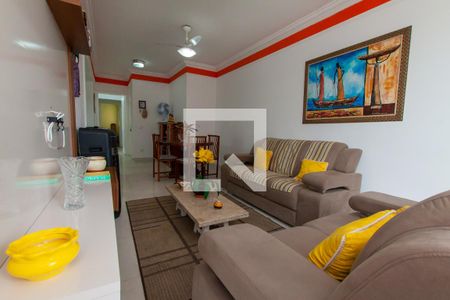 Sala de apartamento para alugar com 3 quartos, 120m² em Balneario Cidade Atlantica, Guarujá