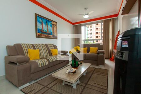 Sala de apartamento para alugar com 3 quartos, 120m² em Balneario Cidade Atlantica, Guarujá