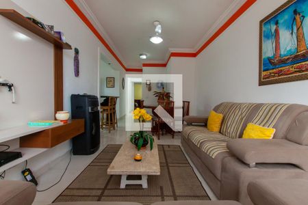 Sala de apartamento para alugar com 3 quartos, 120m² em Balneario Cidade Atlantica, Guarujá