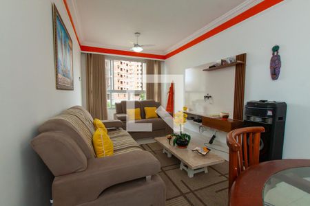 Sala de apartamento para alugar com 3 quartos, 120m² em Balneario Cidade Atlantica, Guarujá