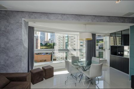 Sala de apartamento à venda com 3 quartos, 104m² em Vila da Serra, Nova Lima