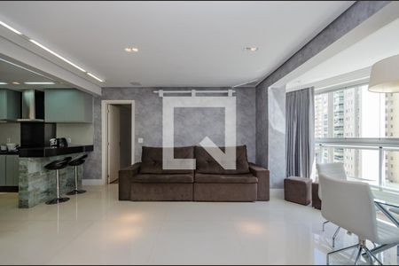 Sala de apartamento à venda com 3 quartos, 104m² em Vila da Serra, Nova Lima