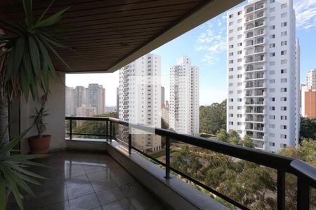 Varanda da Sala de apartamento para alugar com 4 quartos, 370m² em Vila Suzana, São Paulo