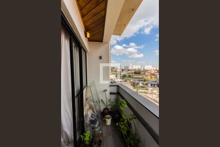 Varanda da Sala de apartamento à venda com 3 quartos, 119m² em Vila Valparaíso, Santo André