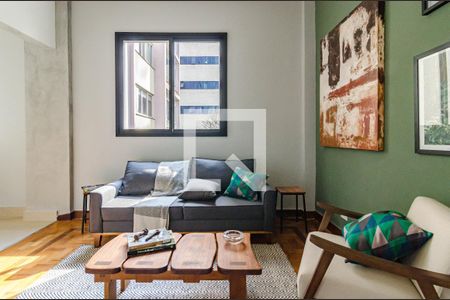 Sala de apartamento para alugar com 2 quartos, 87m² em Cerqueira César, São Paulo