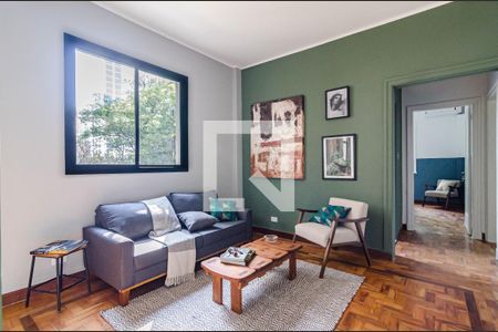 Sala de apartamento para alugar com 2 quartos, 87m² em Cerqueira César, São Paulo