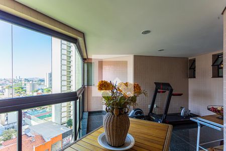 Varanda da Sala de apartamento à venda com 3 quartos, 217m² em Jardim, Santo André
