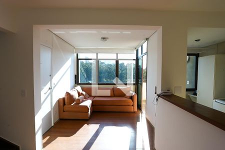 Sala de apartamento à venda com 1 quarto, 77m² em Paraíso do Morumbi, São Paulo