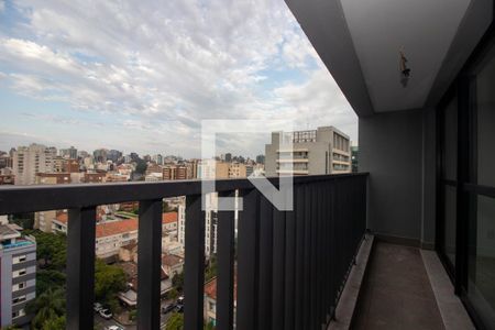 Varanda da Sala de apartamento à venda com 1 quarto, 53m² em Auxiliadora, Porto Alegre