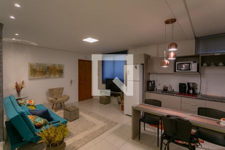 Sala de apartamento à venda com 2 quartos, 49m² em Centro, Belo Horizonte